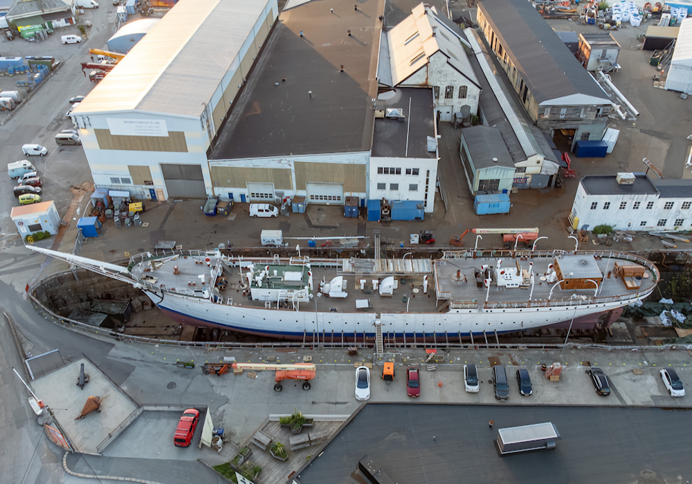 Die STATSRAAD LEHMKUHL im Dock 